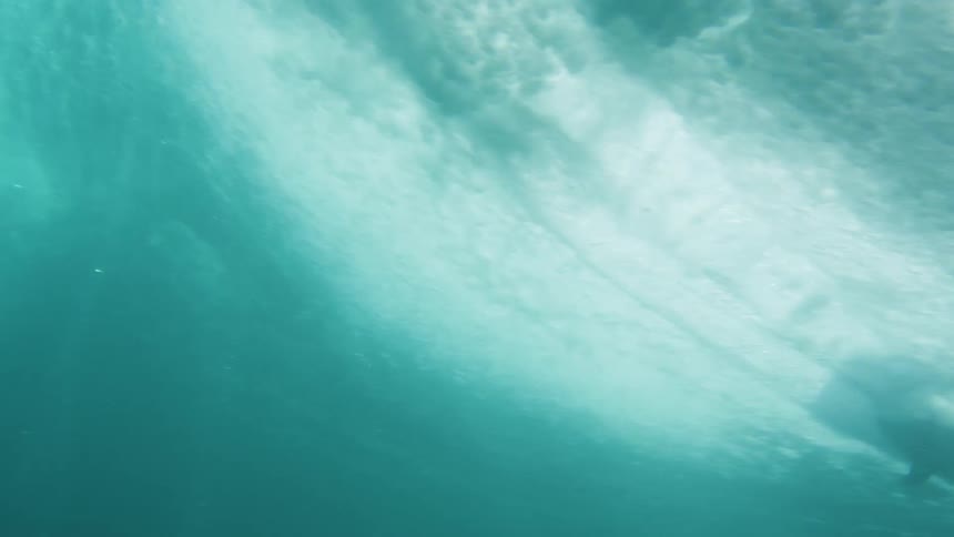 A person surfing in the ocean