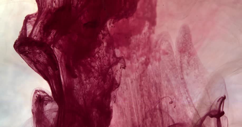 Red dye mixing in with liquids
