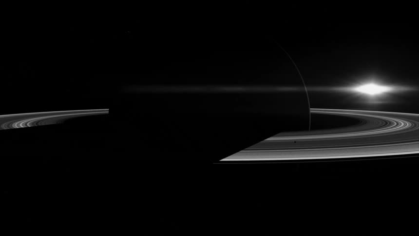 A flare and a planet in space