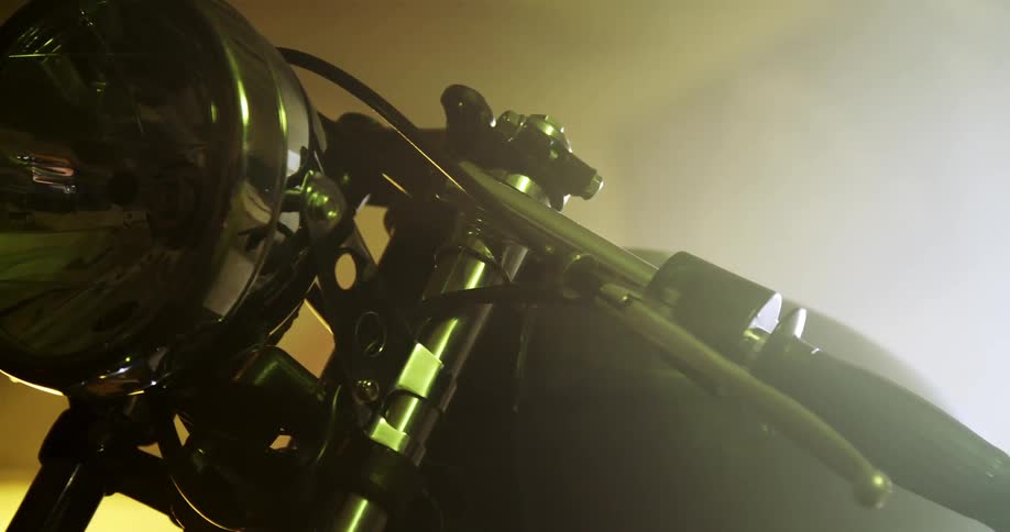 Close up of a motorcycle