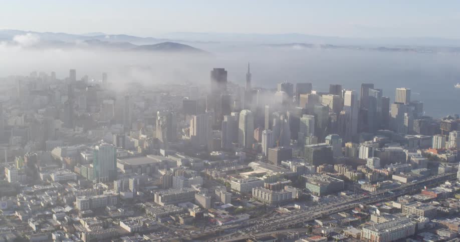 The city is surrounded by water
