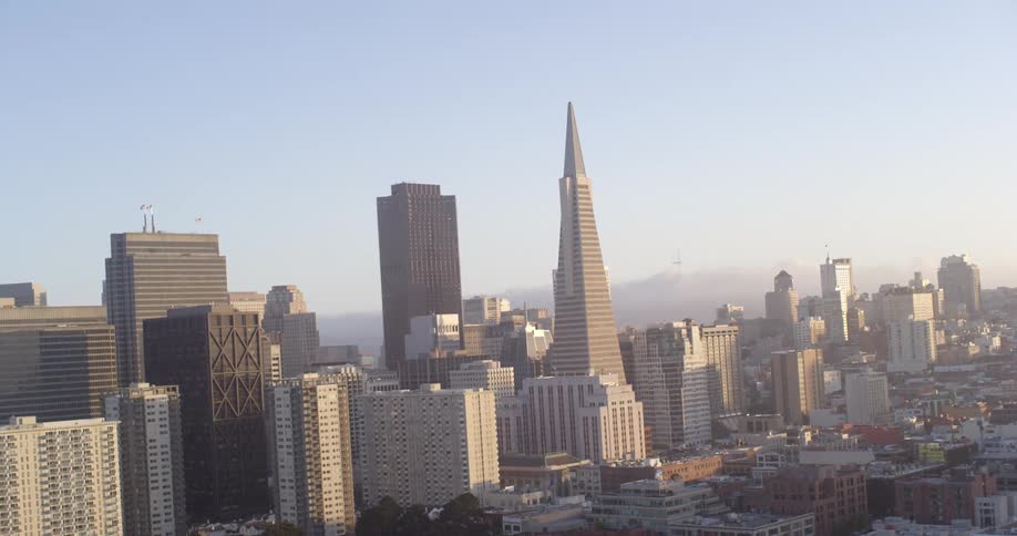 Office buildings in a downtown area