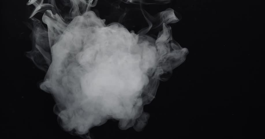A large plume of smoke expands and begins to fade