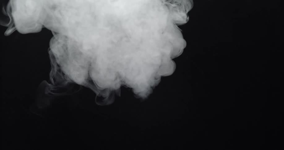 A cloud of smoke billows forward and then dissipates