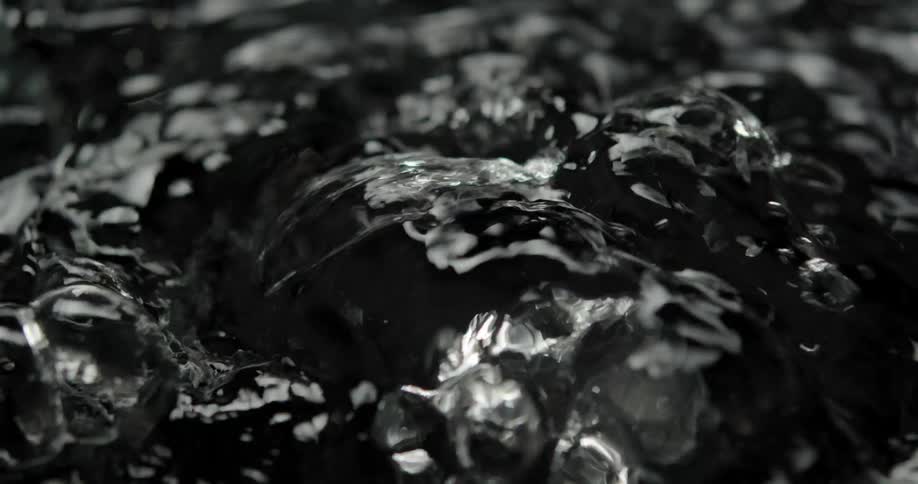 Close up of water boiling