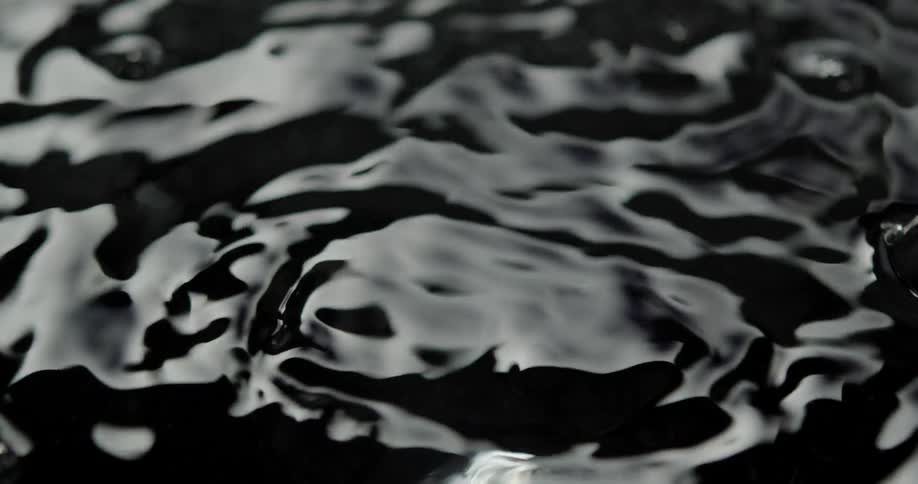 A close up view of water is displayed