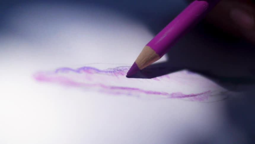 An person shading on a picture