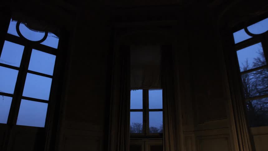 Glowing light in large European home