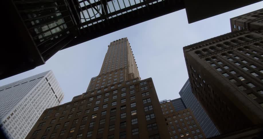 Tall skyscrapers in city downtown