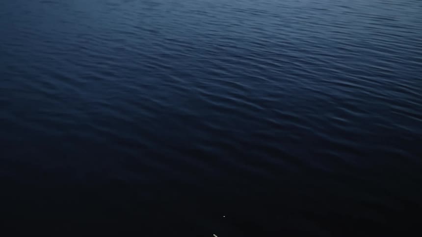 Water sparkles in the ocean waves