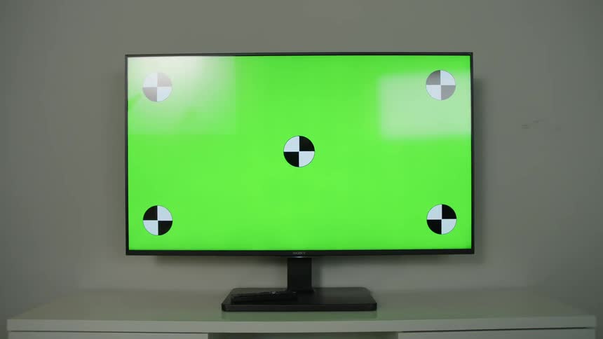 A television sits on the table