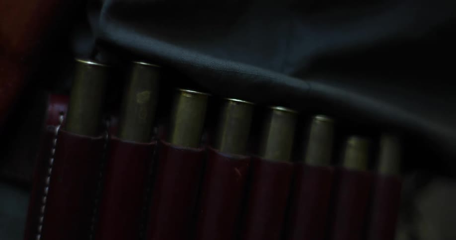 The pouch is full of bullets