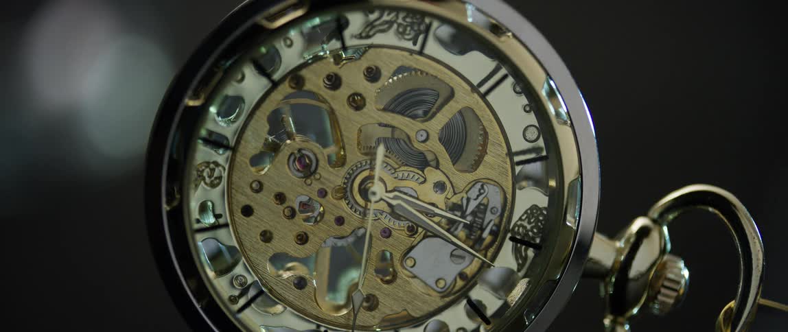 Close up of a clock face