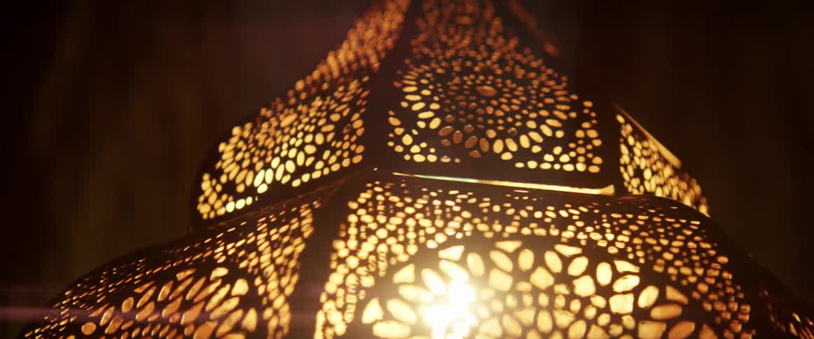 Close up of a light indoors