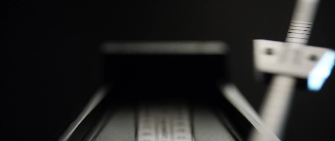 A device lever is swaying back and forth