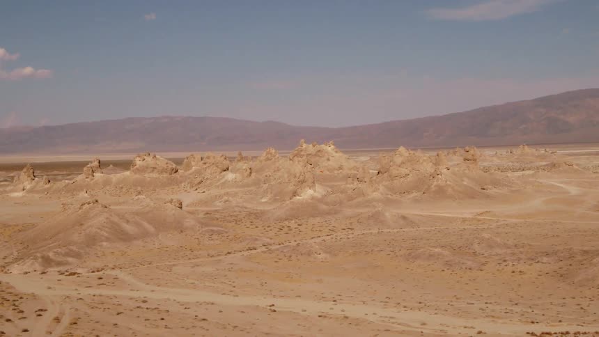 The desert is empty on a sunny day
