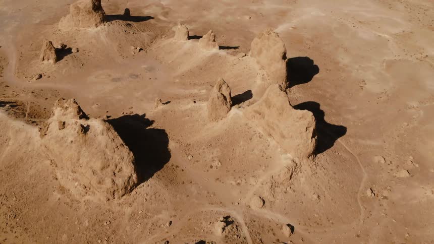 The soil in a desert