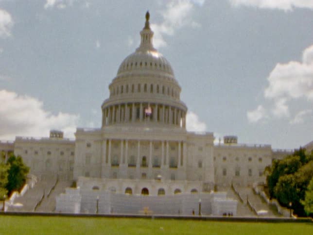 West front of the capitol building on a sunny day