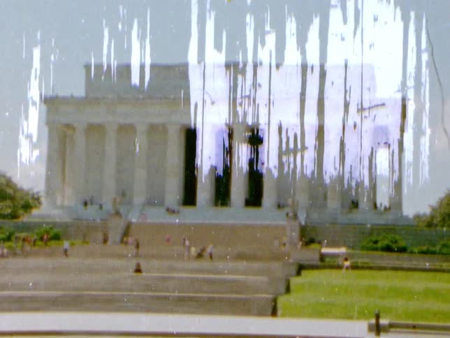 Lincoln memorial in the national mall in washington dc