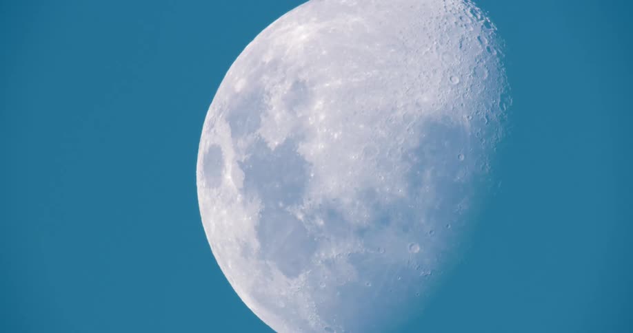 Close up of the moon