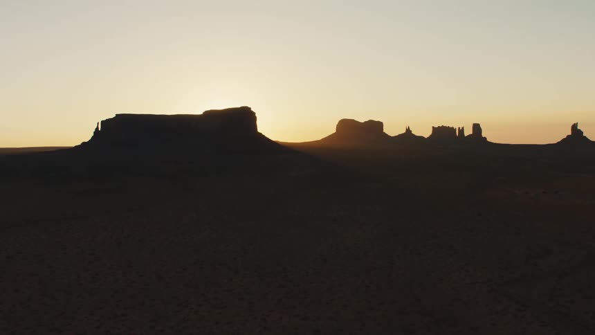 Landscape view of rock formations in the badlands