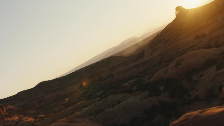 The valley is full of mountains and hills