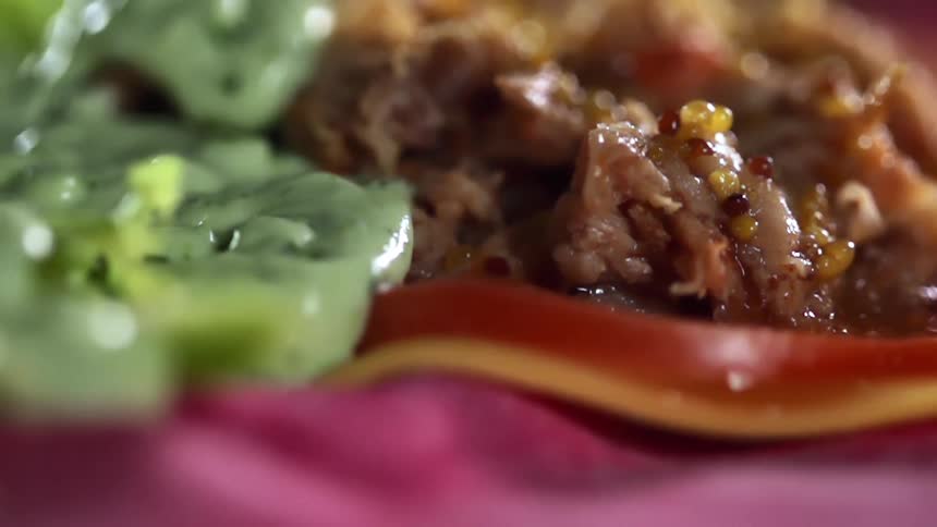 Food with meat and vegetables