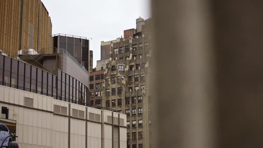Apartment buildings in the city