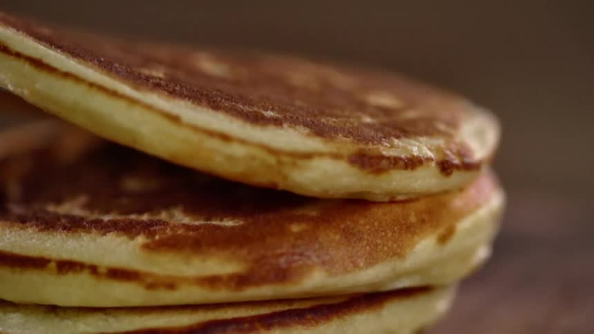 A pancake is added to a stack