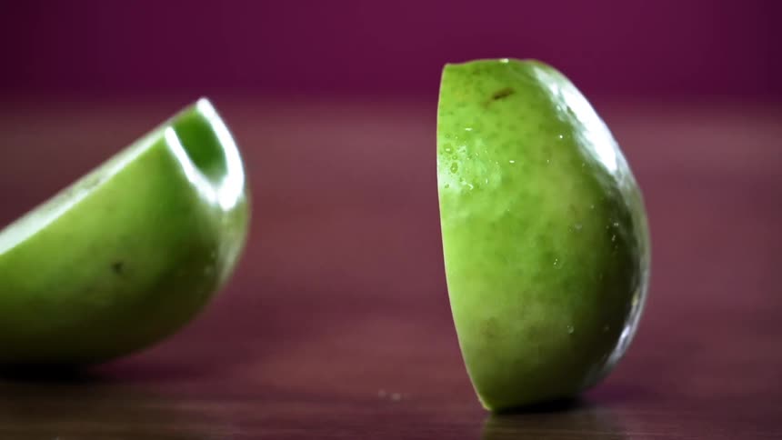 A green cut pair falls in half
