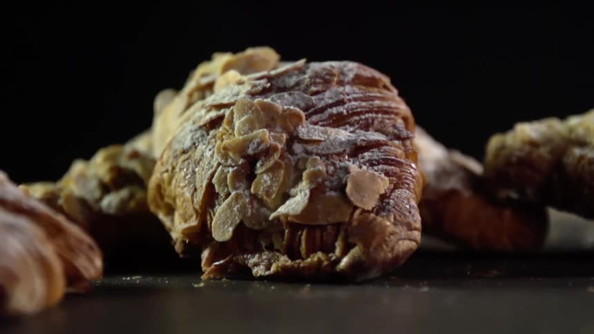 Croissants on a counter