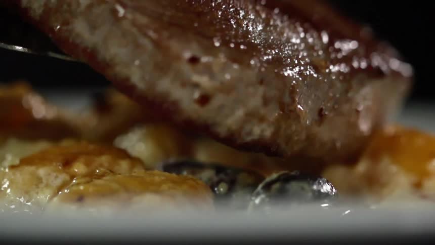 Food being plated