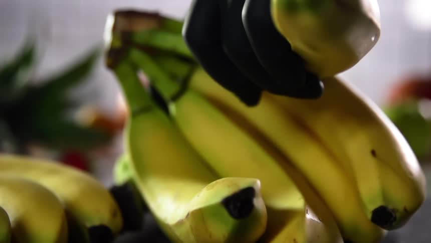 A banana is teared from a bunch