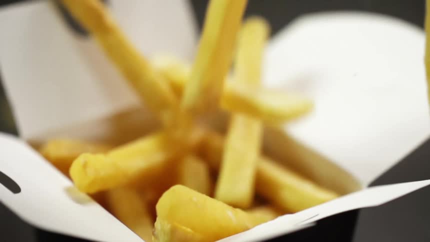French fries fill up a small meal box