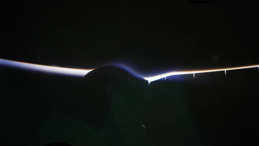 Beam of light in the darkness