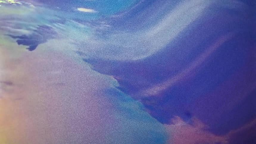 The earth is moving in waves below