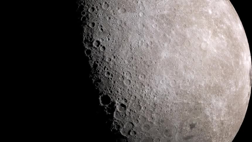 Close up of the moon