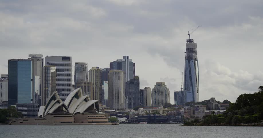Landscape view of the coast and the skyline