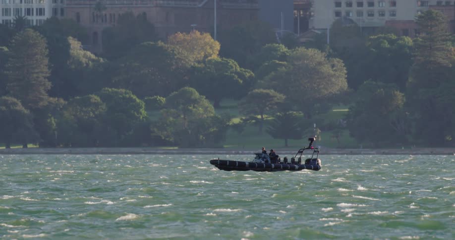 People on a boat in the water