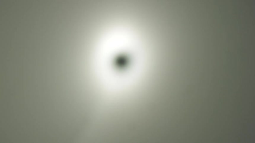 A light slowly flashes