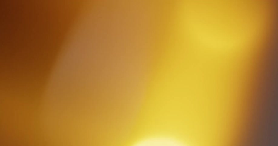 Yellow lights and reflection of round circles