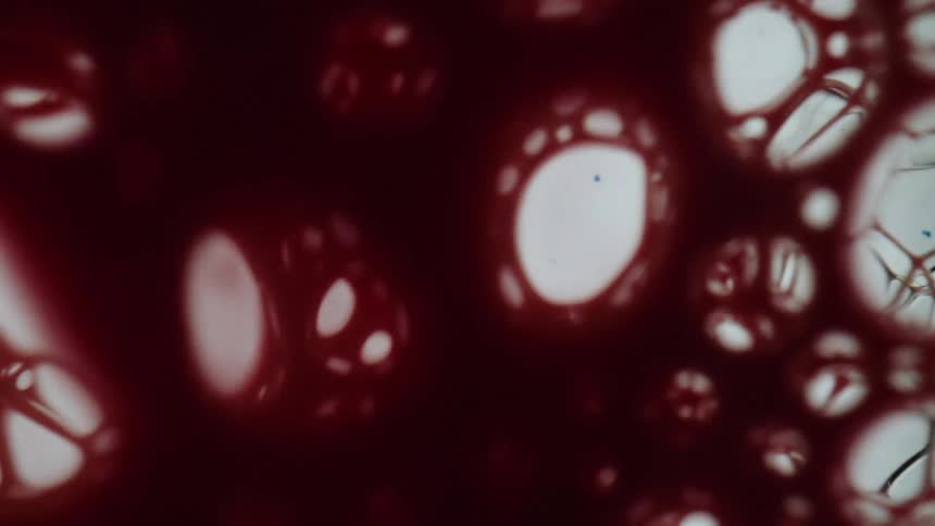 Black white red and gray colors that look like bubbles and red wine