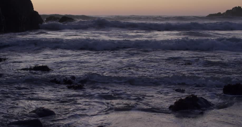 Waves rolling in to the shore