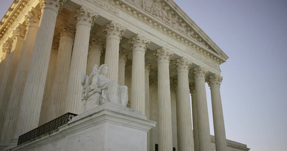 The Contemplation of Justice Statue in front of the US Supreme Court building