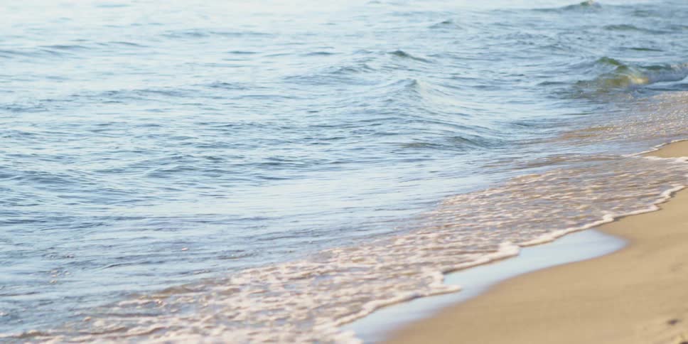 Ocean water is moving towards the coast