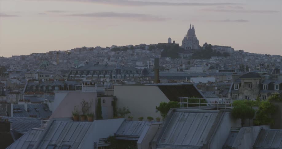 A view of a church rising over an old city