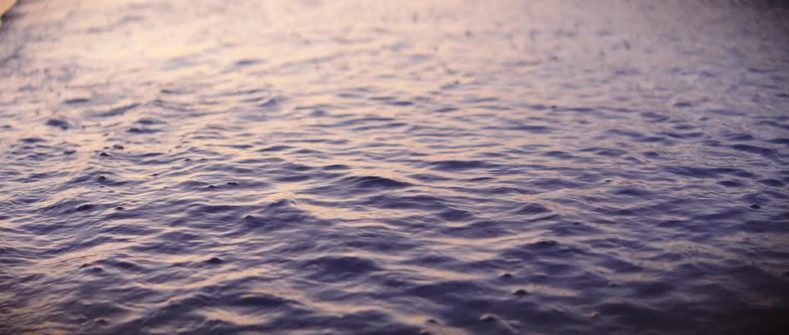 The waves slowly move in the water