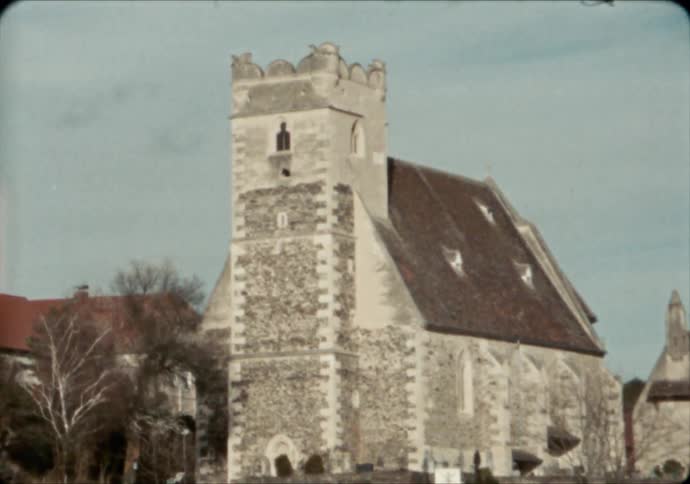 The Church of Saint Michael in Mosinghof Austria during winter