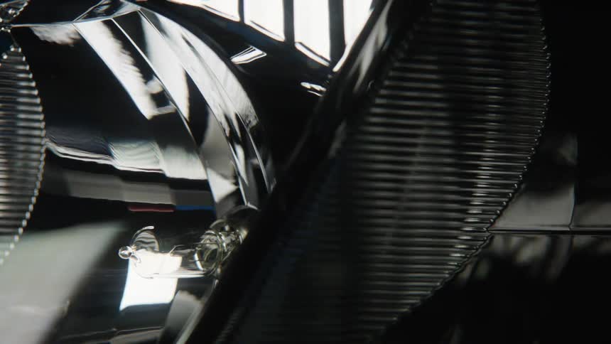 The vehicle is clean and reflective