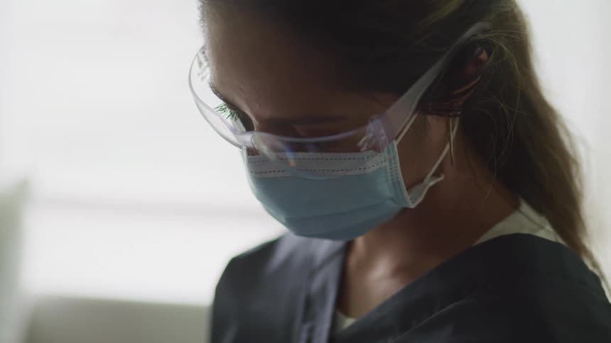 A nurse in a medical clinic
